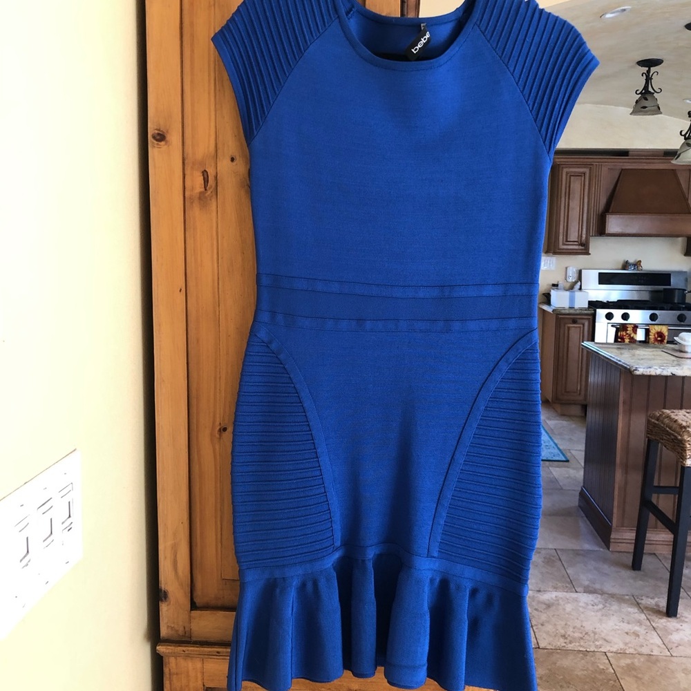 Bebe blue dress